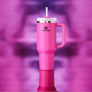 NWT 40oz Stanley tumbler with handle. Newest color Fushia. Out of stock online